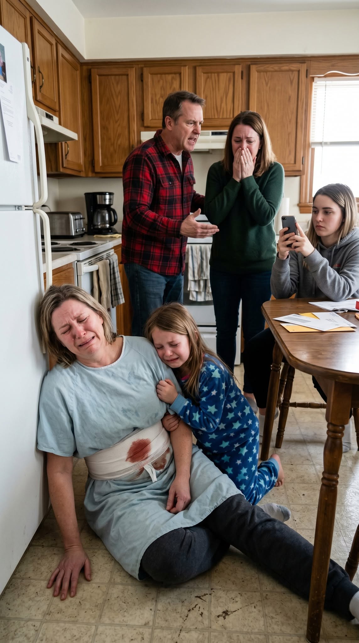 MY PARENTS DRAGGED ME AND MY SIX-YEAR-OLD DAUGHTER OUT INTO THE RAIN AFTER SURGERY — THEN I FOUND THE RECOVERY-HOME GRANT THEY HAD ALREADY BEEN PAID TO KEEP US SAFE