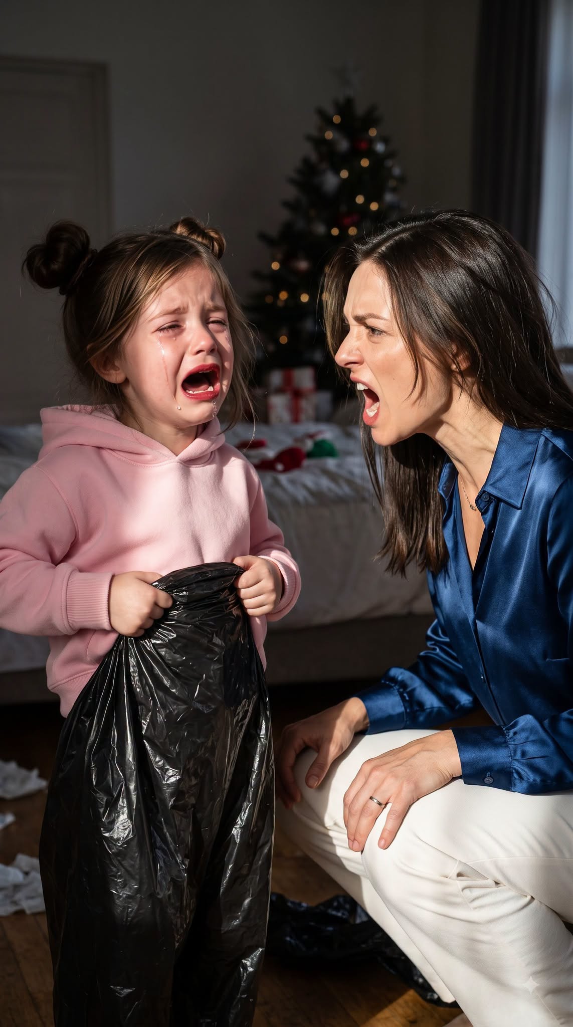 MY SIX-YEAR-OLD DAUGHTER CAME HOME IN A BLACK TRASH BAG AFTER CHRISTMAS — THEN THE BURNER PHONE EXPOSED THE CHARITY STORY MY EX-HUSBAND’S FAMILY HAD BUILT AROUND HER