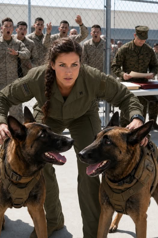 They Sent a K9 After the Quiet Female Marine—Then Every Dog in the Yard Recognized Her