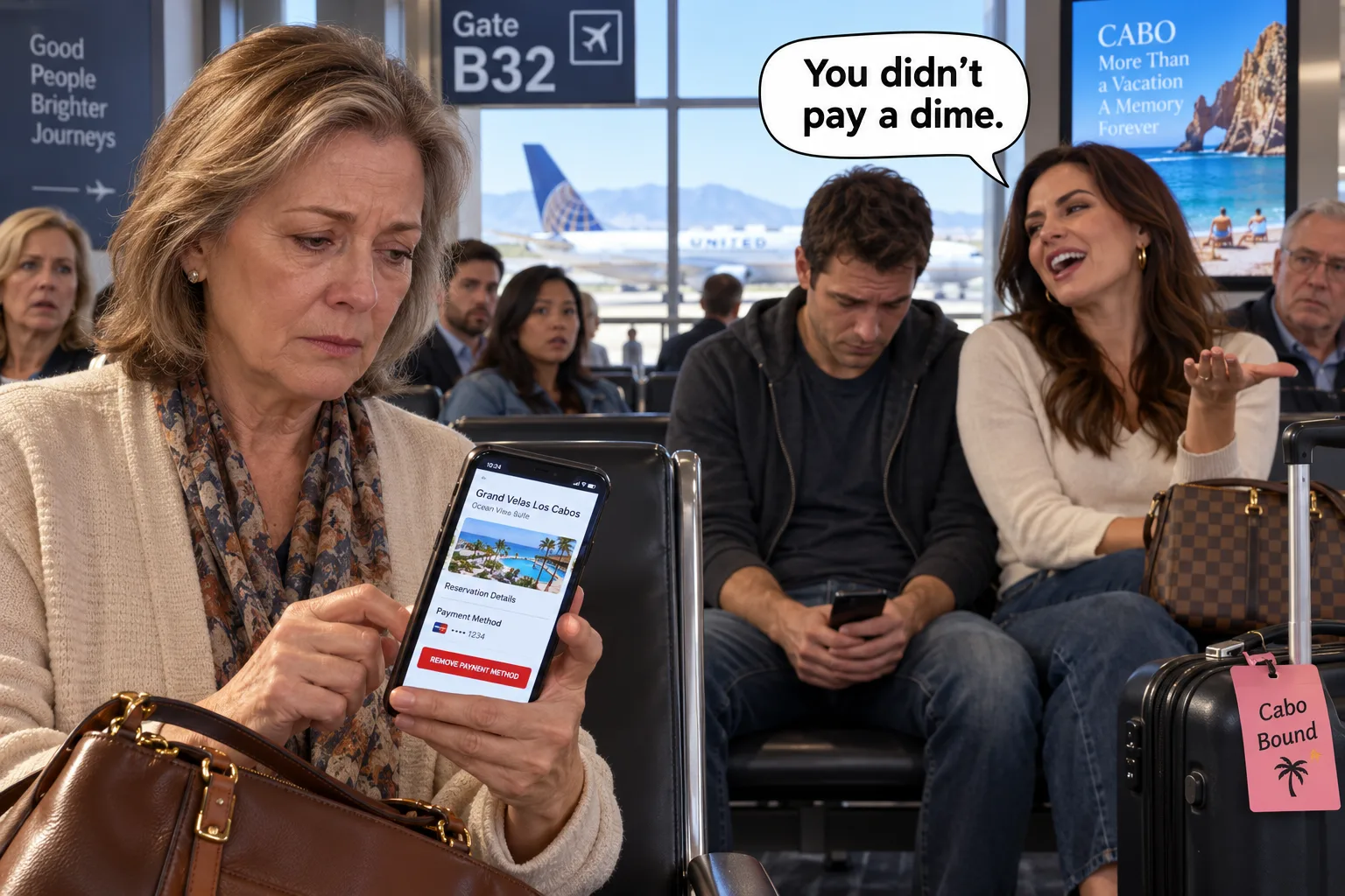 SHE SAID I DIDN'T PAY A DIME—SO I LET HER PAY FOR THE VACATION HERSELF
