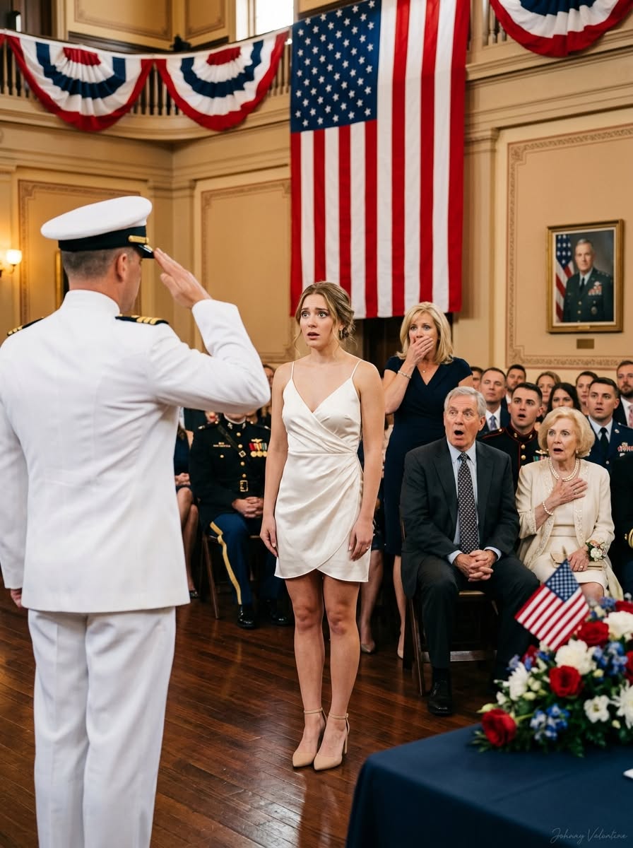 THE OFFICER WHO WALKED PAST THE STAGE