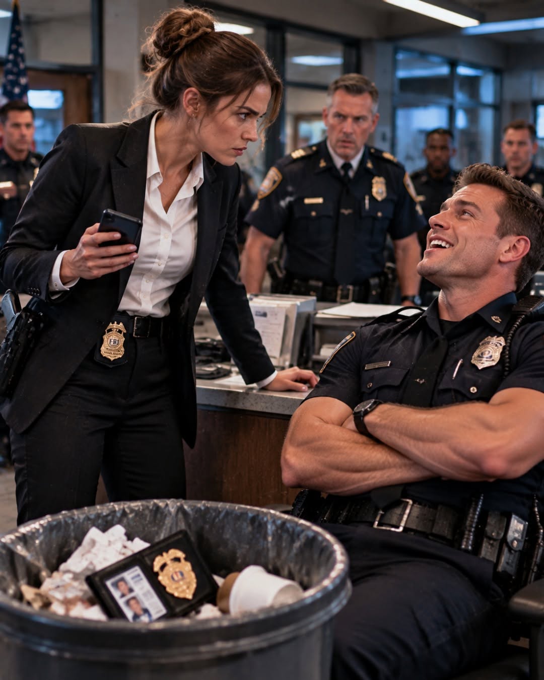 He Threw Her FBI Badge in the Trash—Minutes Later, the Entire Precinct Went Into Lockdown
