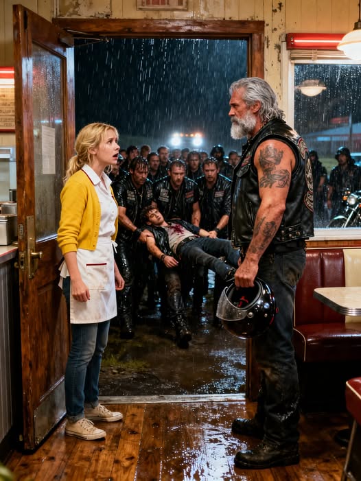 She Opened Her Diner to 39 Bikers in a Deadly Storm—By Sunrise, the Entire Town Would Know Why