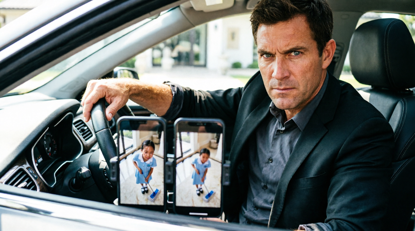 PART 3: The engine of the SUV purred to a sudden, jarring halt. Marcus’s hand froze on the ignition key, the promise he had just uttered still hanging in the warm air of the cabin.