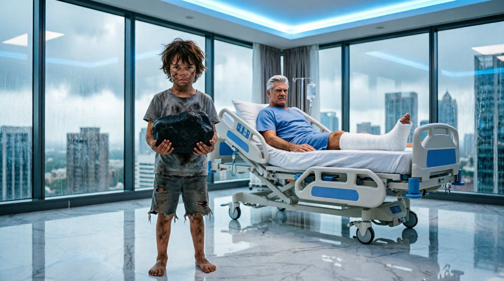 A Billionaire Tried To Bury His Darkest Secret—Until A Poor Boy Walked In With This Stone... 🔥