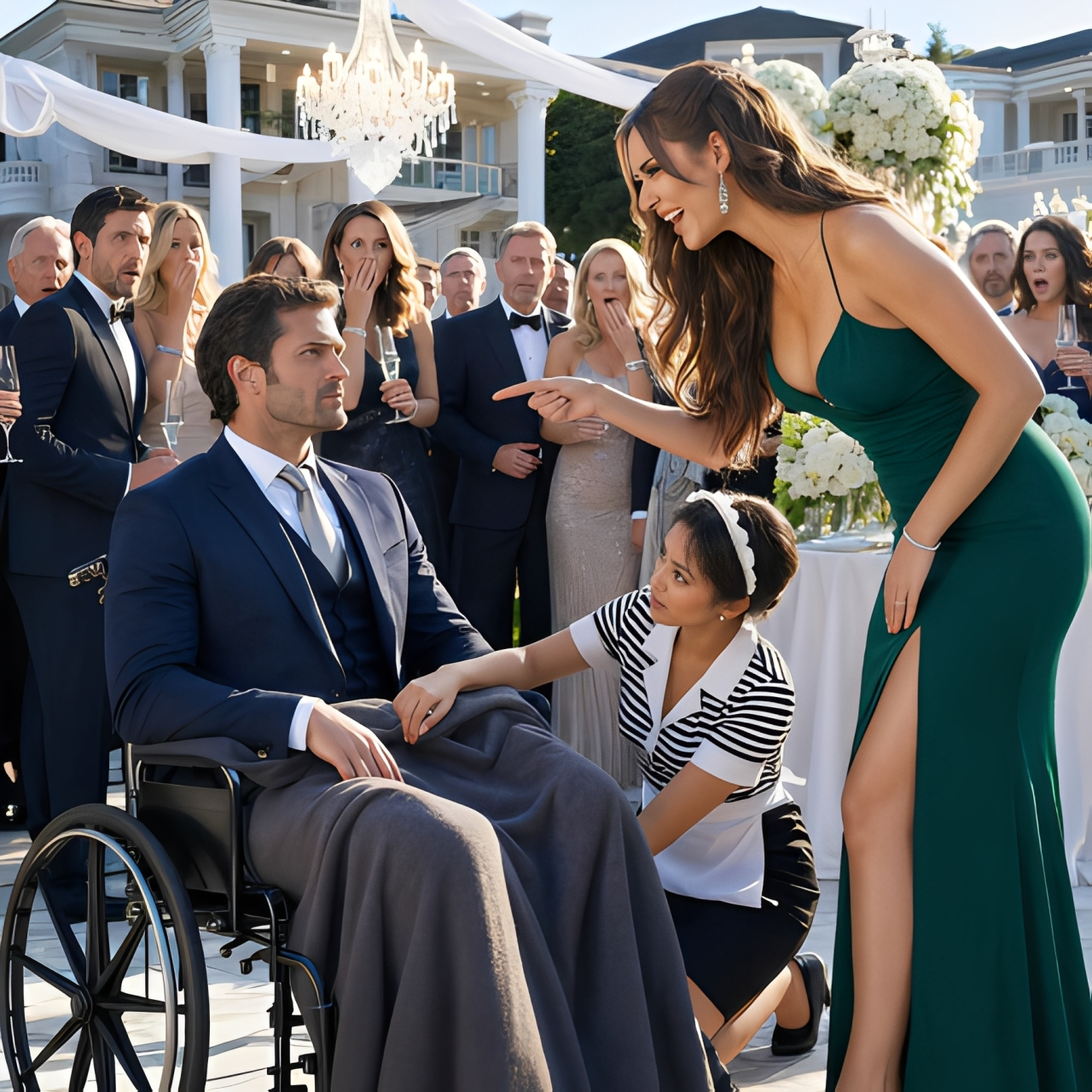 I pretended the accident had broken my bones, so I sat silently in my wheelchair and watched my fiancée laugh mockingly in front of everyone.
