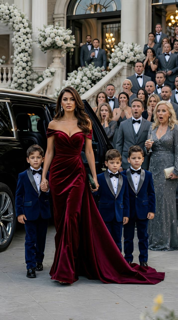 My Millionaire Ex-Husband Invited Me to His Wedding to Humiliate Me… But the Crowd Went Silent When My Triplets Stepped Out of the Car