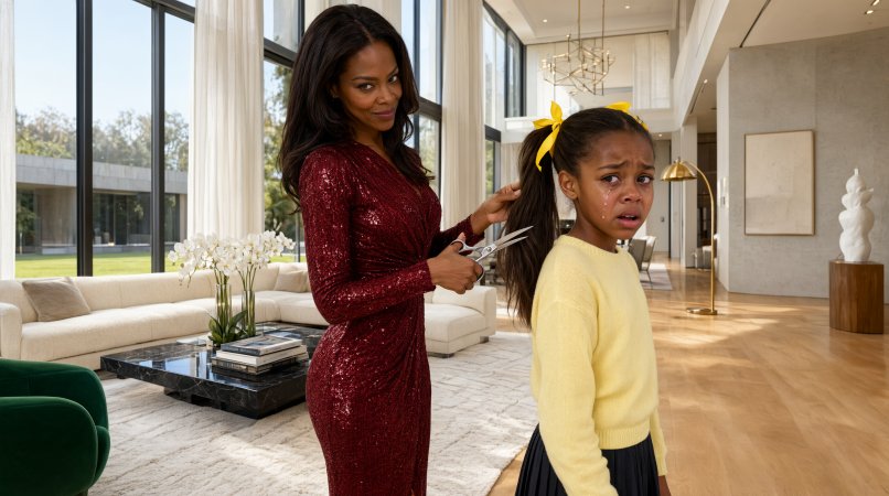 My husband stepped through the door just as his new wife finished cutting off our six-year-old daughter's hair.