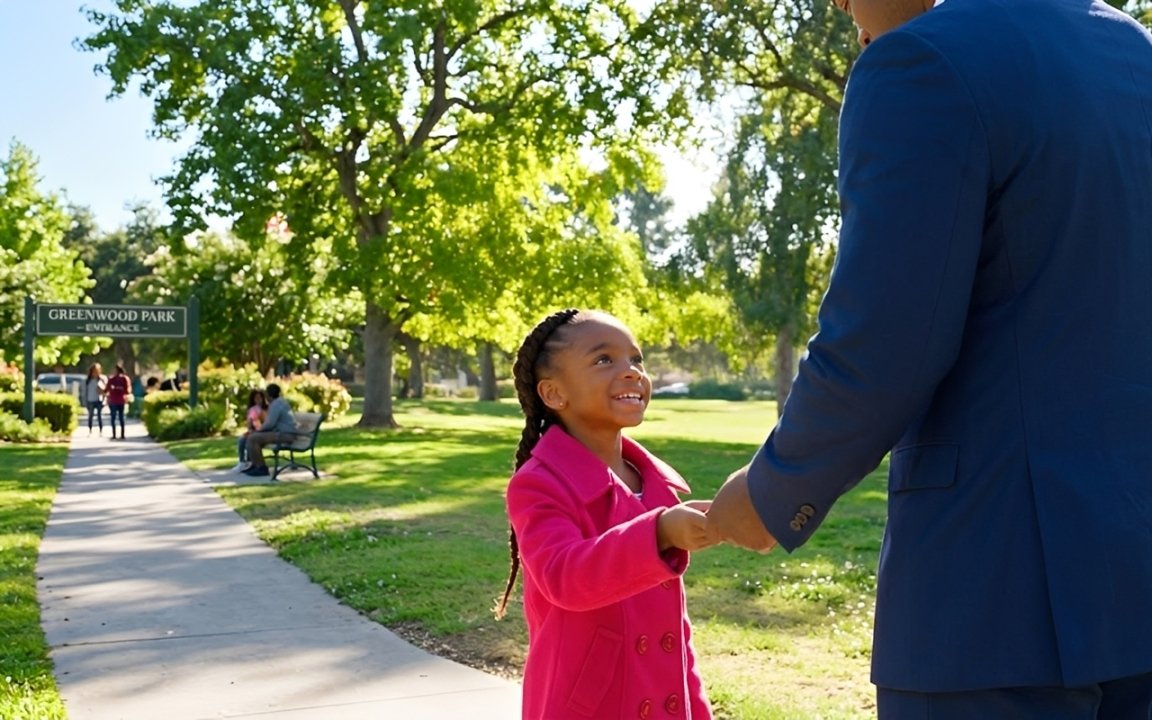 She found a stranger's wallet in the park…