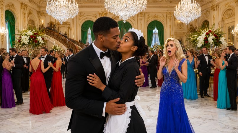 The Rich Magnate Kissed the Maid at His Own Engagement Gala — But His Fiancée's Scream Exposed the Betrayal She Had Planned First