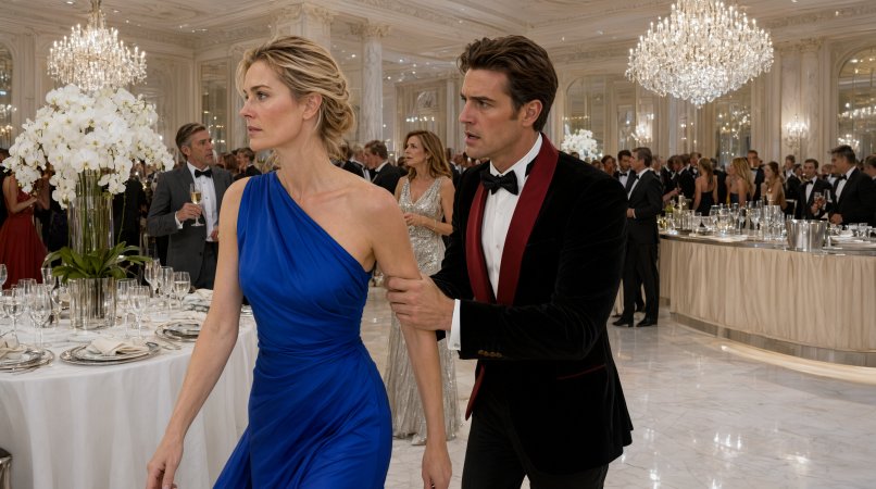 My Husband Sl@pped Me in Front of 600 Guests on Our Anniversary—But the Phone Call I Made Exposed the Secret That Destroyed His Family Empire...