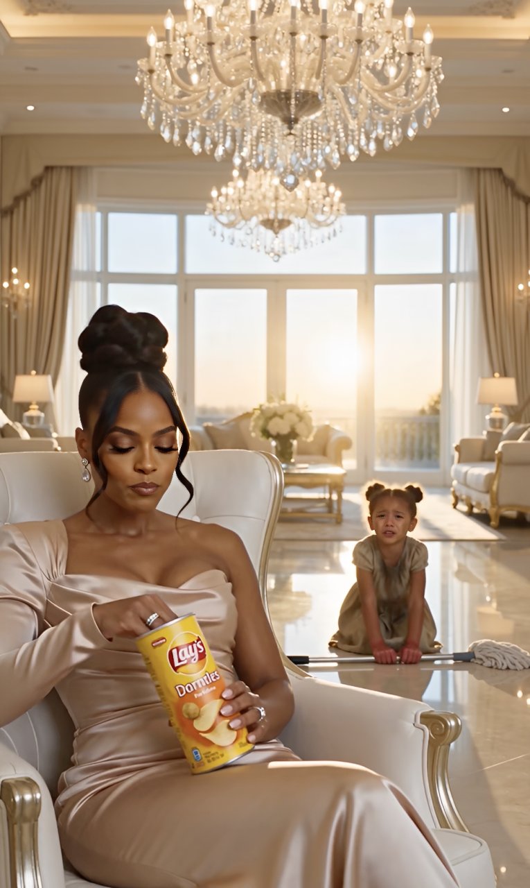 The housekeeper smiled while the little girl cried on the marble floor—because she didn't realize the girl's father was watching every second.