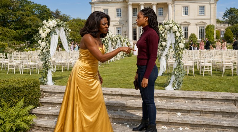 "Don't stand near me!" Karen shrieked, her voice cutting through the gentle afternoon breeze on the manicured estate lawn.