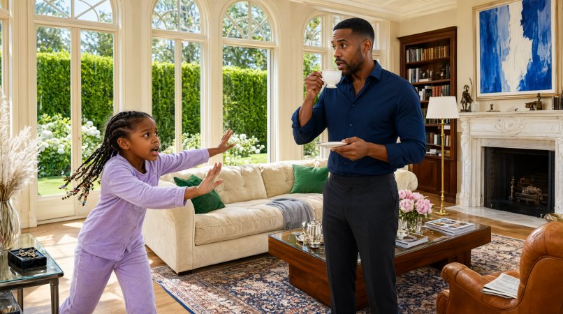 The cup was almost at his lips. "DADDY, NO!"