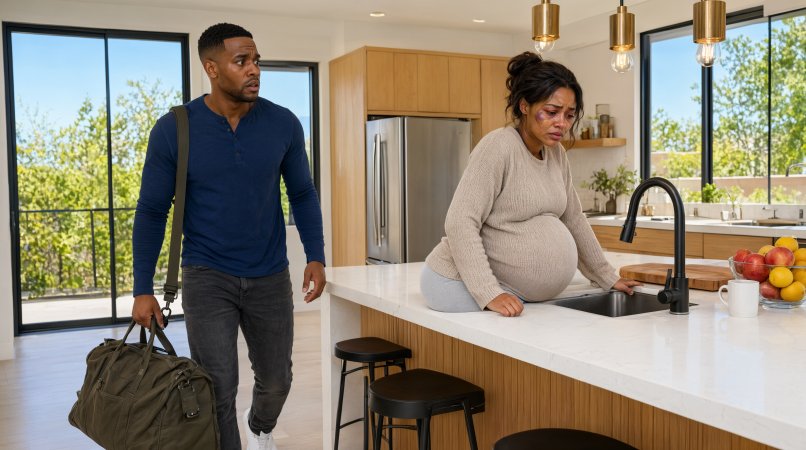 When I saw my wife, eight months pregnant, washing dishes alone at ten at night, I called my three sisters and said something that left everyone in silence.