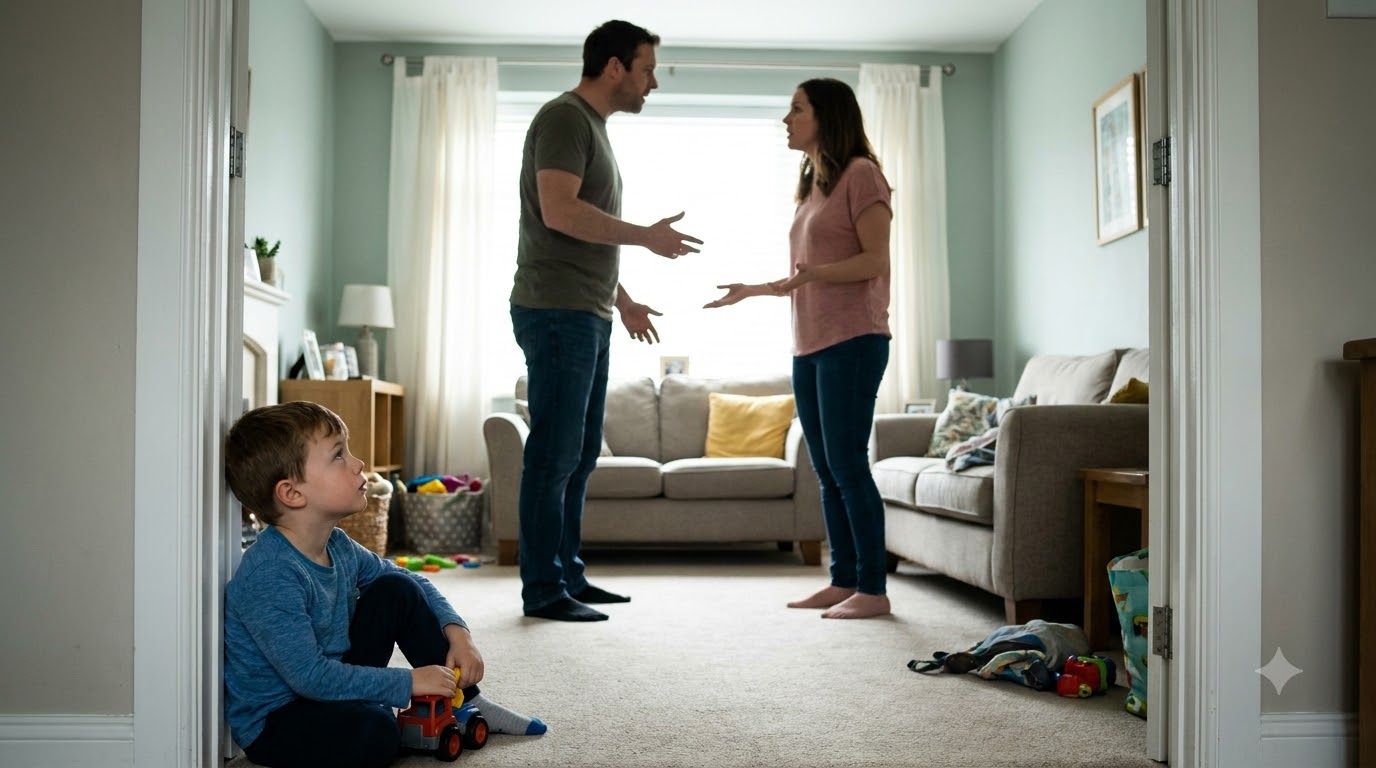 My Eight-Year-Old Son Came Home From School and Found His Father Choking Me on the Living Room Floor—Then He Called the One Man My Husband Feared