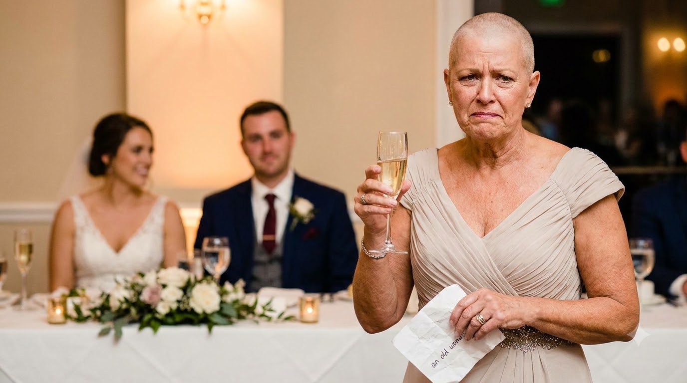 I woke up bald on my son’s wedding morning with a note from my future daughter-in-law telling me I finally looked the way an old woman should—only hours before I was supposed to transfer $120 million of our family inheritance to the bride and groom, and by the time the toast began, I was no longer the one about to be humiliated.