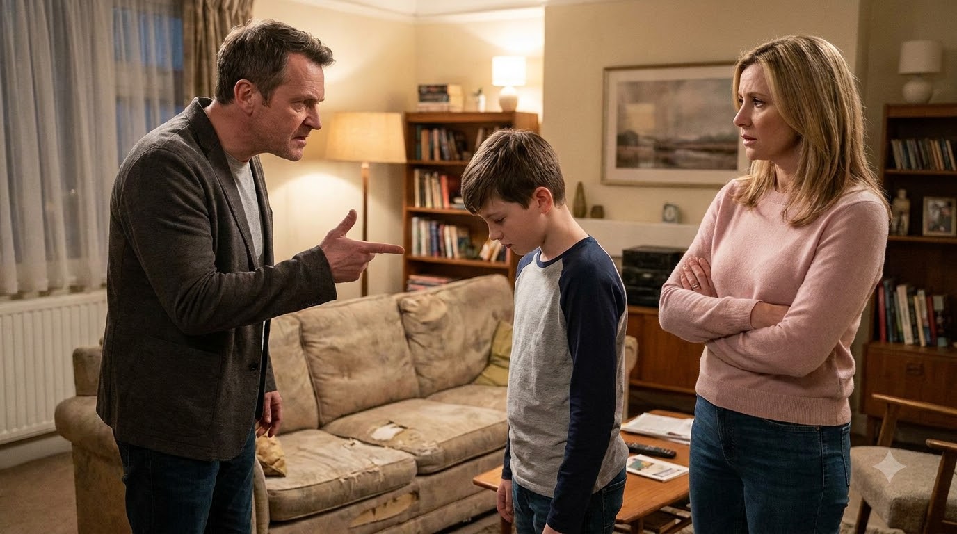 The night I came home after drinking with friends, I found my husband taking all his anger out on our nine-year-old son.