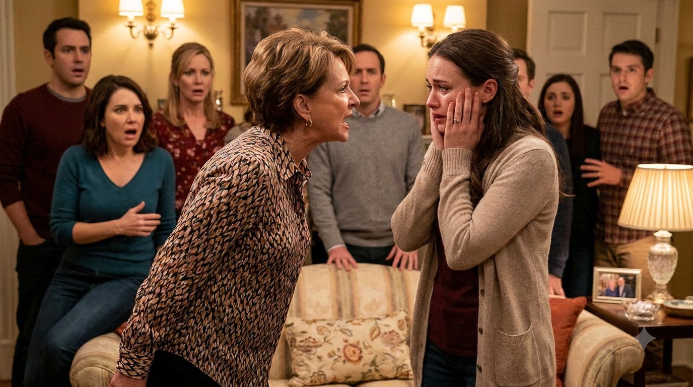 My mother-in-law slapped me in front of the entire family and hissed, “You got pregnant before the wedding, and you expect me to call you my daughter-in-law?”