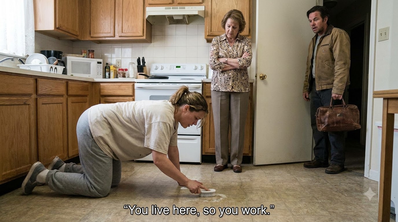 I came home from work and found my wife, who had given birth five days earlier, scrubbing the kitchen floor while my mother stood over her saying, “You live here, so you work.”