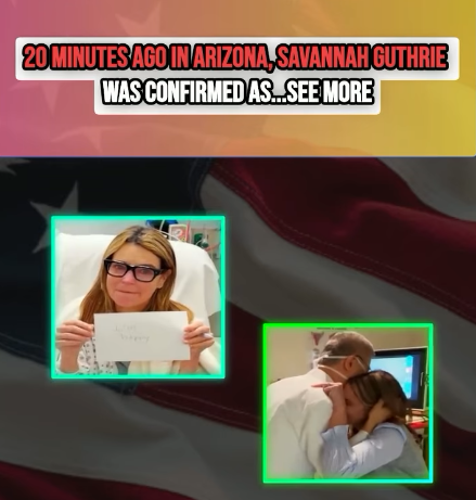 20 Minutes ago in Arizona, Savannah Guthrie was confirmed as… See more