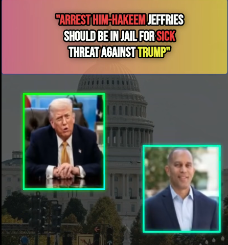 1ARREST HIM! House Minority Leader Hakeem Jeffries Should Be In JAIL For Sick Stunt Against President Trump