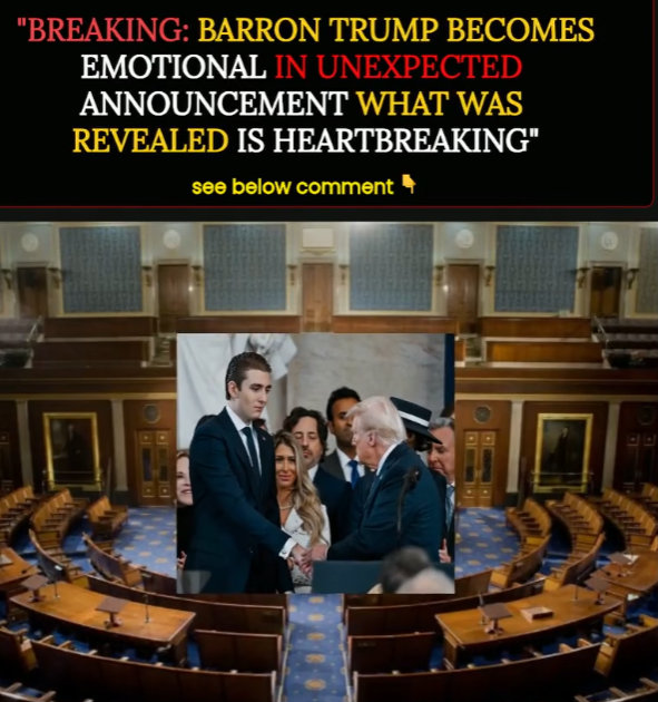 Just 30 Minutes Ago, Barron Trump.. breaks down in tears while making a heartbreaking announcement