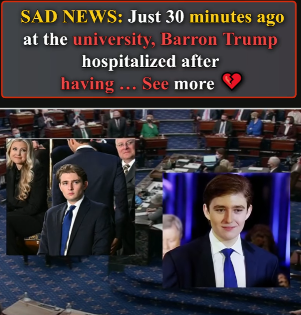 Just 30 minutes ago at the university, Barron Trump.... See more