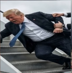 om Trump Air Force One Fall Claims Unverified