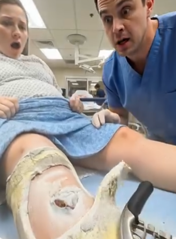 T11.I Was About To Cut A Pregnant Woman’s Strange Leg Cast In The ER