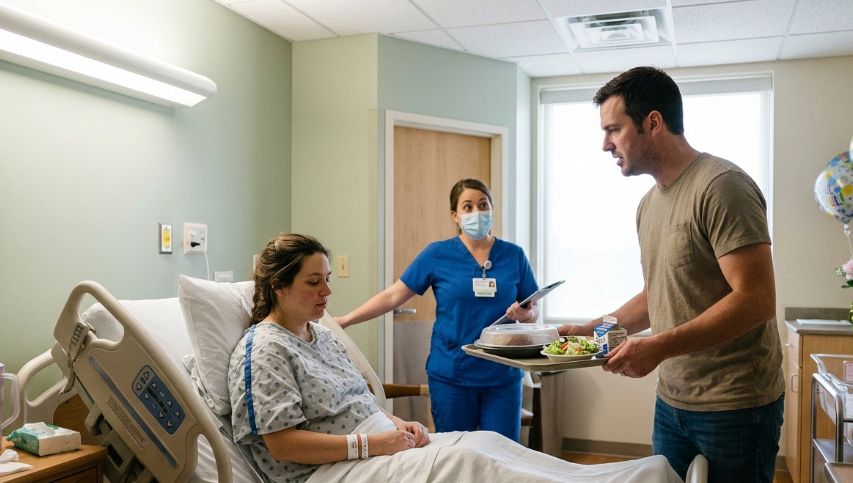 T7.I Had Just Endured Thirty-Two Hours Of Labor To Bring Our Daughter Into The World, But The True Nightmare Of My Marriage Was Waiting On The Hospital Meal Tray.