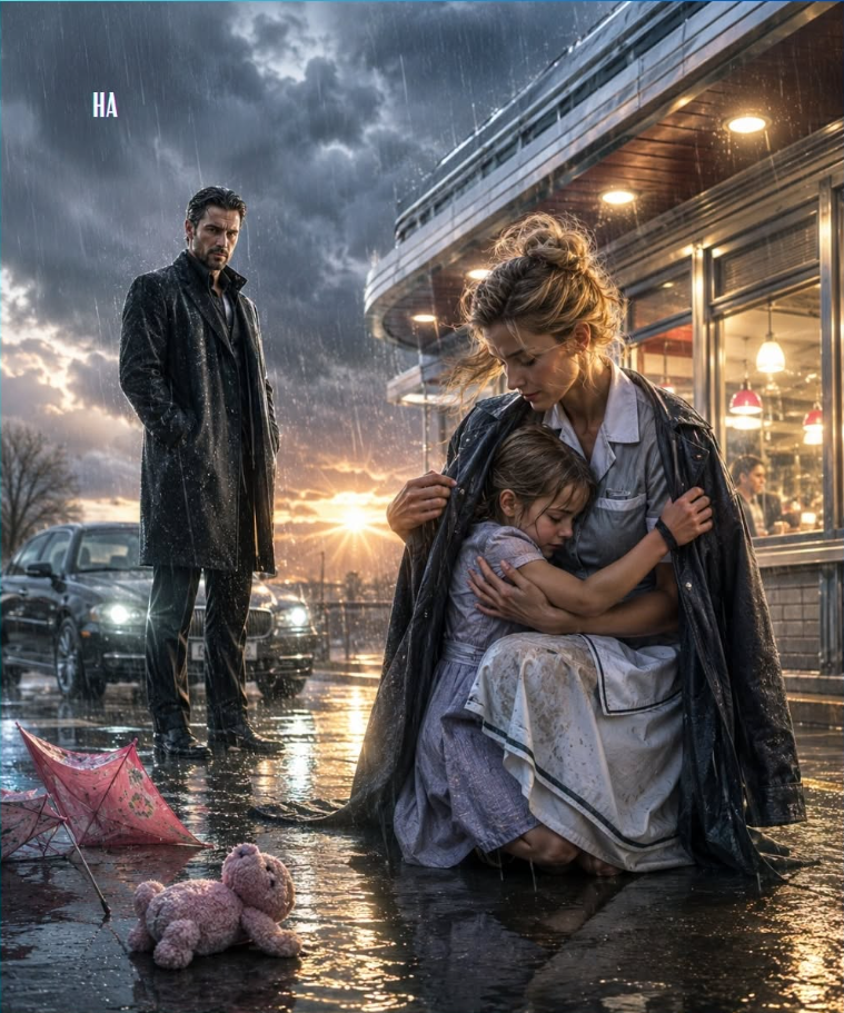 He Buried His Heart With His Wife Until a Waitress Held His Daughter Through a Storm