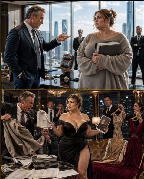 The billionaire tycoon mocked her baggy sweaters as a disguise for her curves—then the curvaceous accountant in a ripped dress exposed a $4.2