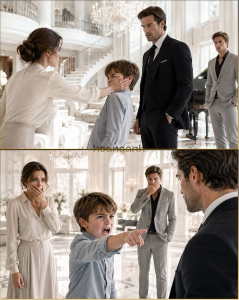The Billionaire Don Hired a Nanny to Keep His Son Silent—Then She Slapped Him in His Own Mansion, and the Boy’s First Words Buried the Brother Who Killed His Mother