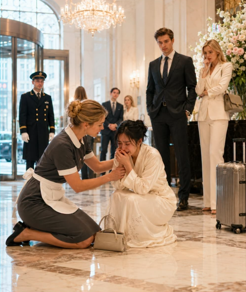 d.The Japanese Heiress Was Breaking Down in a Manhattan Hotel Lobby Until the Housekeeper Everyone Ignored Finally Understood Her