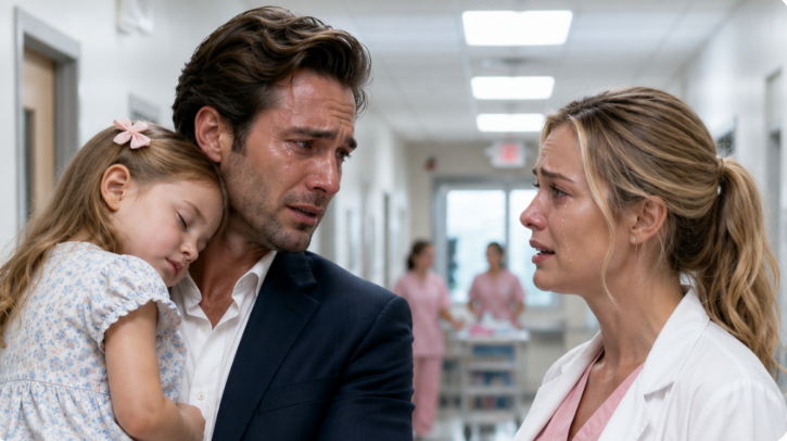 My ex rushed into the emergency room with his hurt daughter in his arms,
