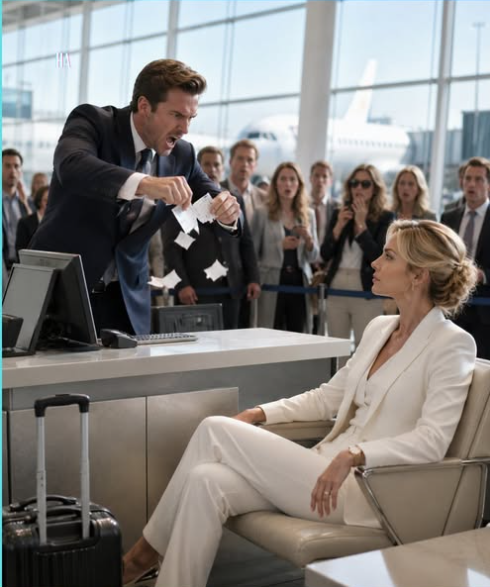 He Tore Up Her Boarding Pass in Front of Everyone and Never Realized She Owned the Airline “You don’t fly today.”