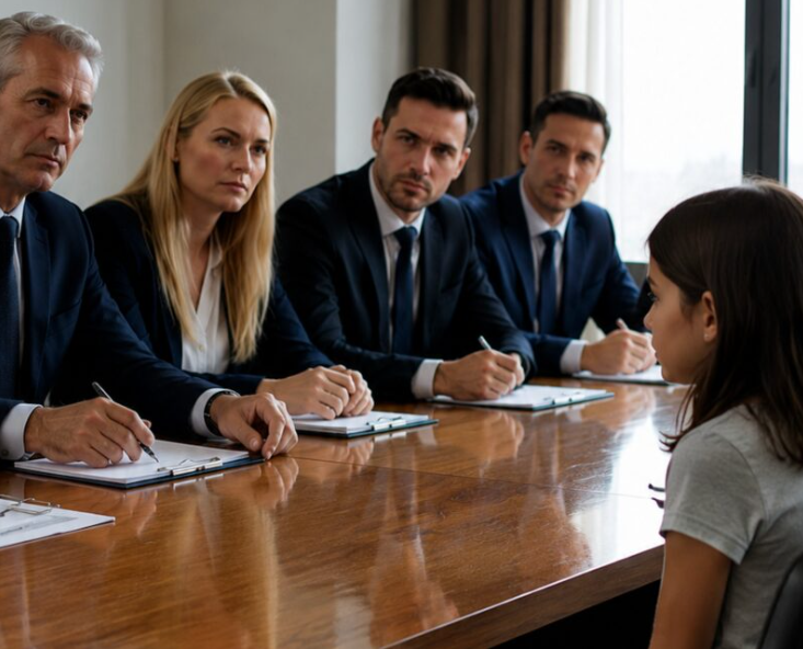 A 12-year-old girl came to a job interview at a large international company and confidently claimed that she spoke seven languages; the owner of the company simply laughed in her face… until the girl did something that left the entire office frozen in shock