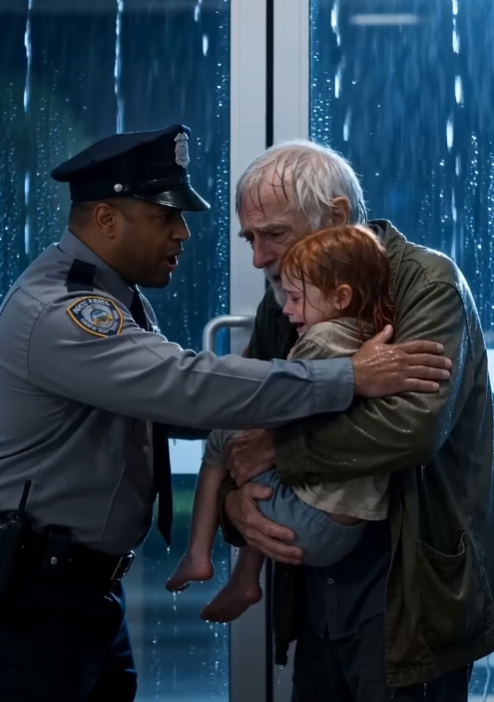 "No money, no treatment!" The guard's voice cut through the rain. An old man stood outside the hospital doors, soaked from head to toe, holding a little girl in his arms