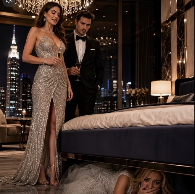 On the night of my wedding, I slipped beneath the bed, intending to surprise my husband with a harmless little prank.
