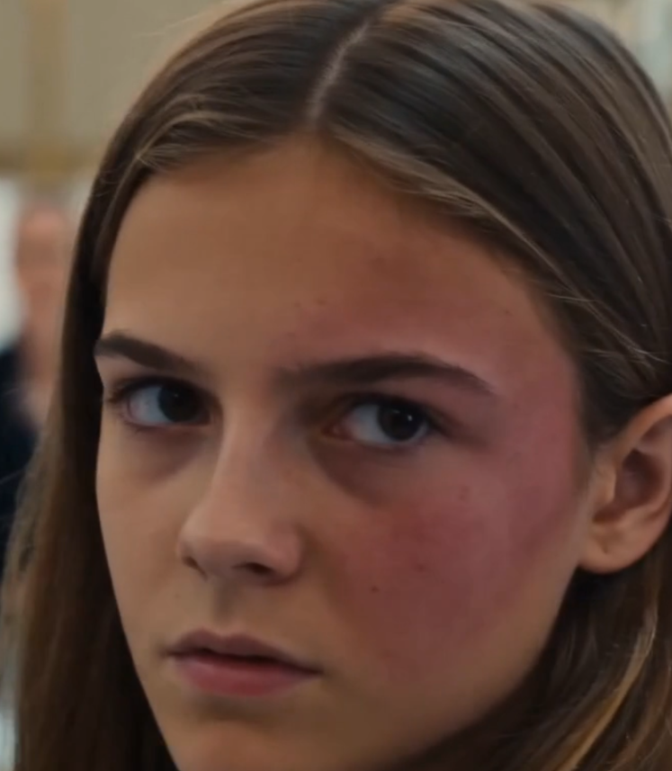 The young woman looked completely out of place in the luxury jewelry store