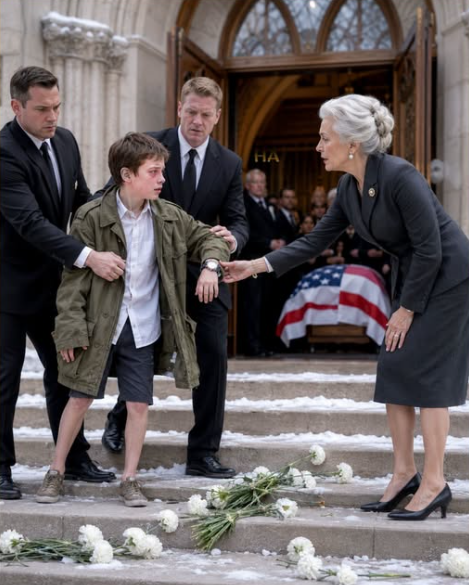 The Billionaire Chairwoman Let Them Drag a Poor Boy Away From His Grandpa’s Funeral—Until the Scratched Watch on His Wrist Exposed the Soldier She Had Been Searching for All Her Life