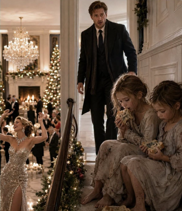 The millionaire came home for Christmas and found his little daughters eating moldy bread while his new wife danced downstairs covered in diamonds.