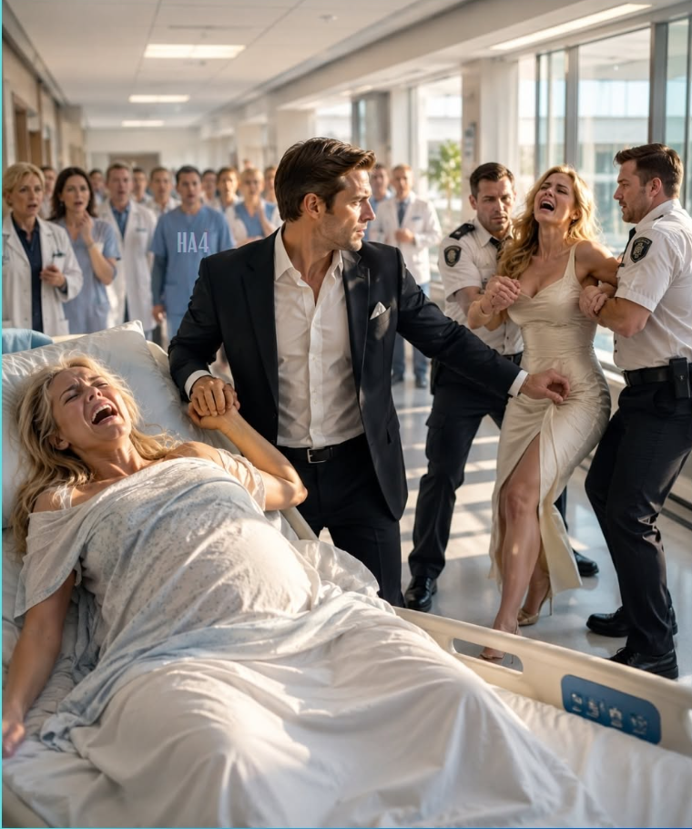 the billionaire ignored his wife in labor for his mistress, then security dragged the other woman out while the whole hospital watched