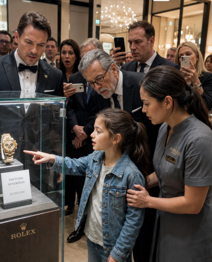 The Cleaning Lady’s Daughter Was Mocked for Pointing at a $5 Million Luxury Watch in Front of Billionaires — ‘It’s Not Real,’ She Said Calmly, and the Moment an Expert Stepped Forward to Confirm It, the Entire Room Realized Their Empire of Gold Had Just Been Exposed
