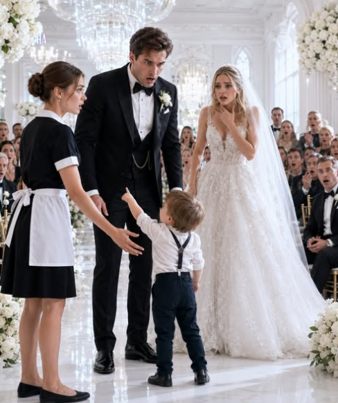 His Perfect Forty Million Dollar Wedding Froze When the Maid’s Toddler Said the Four Words His Fiancée Feared Most