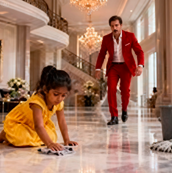 I TOOK A LIVE-IN MAID JOB TO PAY FOR MY SICK MOTHER’S HEART SURGERY—THEN THE BILLIONAIRE OWNER FOUND MY THREE-YEAR-OLD DAUGHTER SCRUBBING HIS MARBLE FLOOR AND WHISPERED, “SHE’S MINE”
