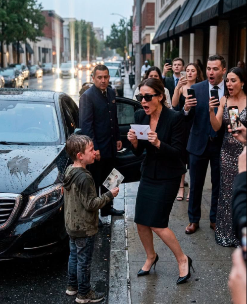 The black sedan glided toward the restaurant like it owned the whole street.