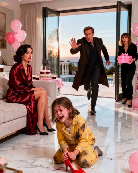 d.The Mistress Forced Her Daughter to Kneel and Called Her a Brat