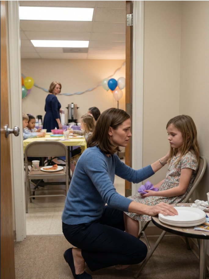 "At my husband Greg’s birthday party, our 7-year-old daughter June was missing from the children’s table.